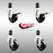 Service Caster 3 Inch 316SS Soft Rubber Swivel 1-1/2 Inch Stem Caster Lock Brake SCC, 2PK SCC-SS316TTLEX20S314-SRS-2-S-2-112 - alternate 1